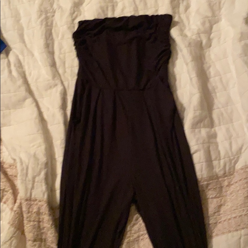 Strapless romper